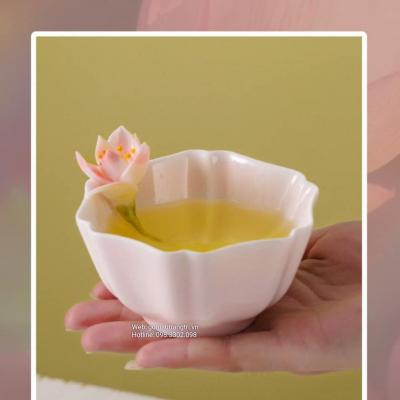 BỘ CHÉN TRÀ HỌA TIẾT 3D